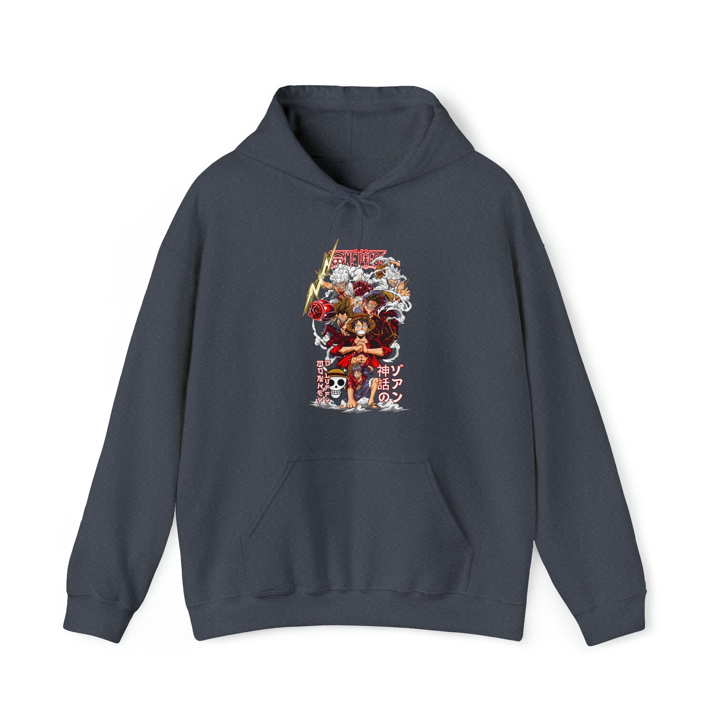 Luffy All Gears Unisex Hooded Sweatshirt