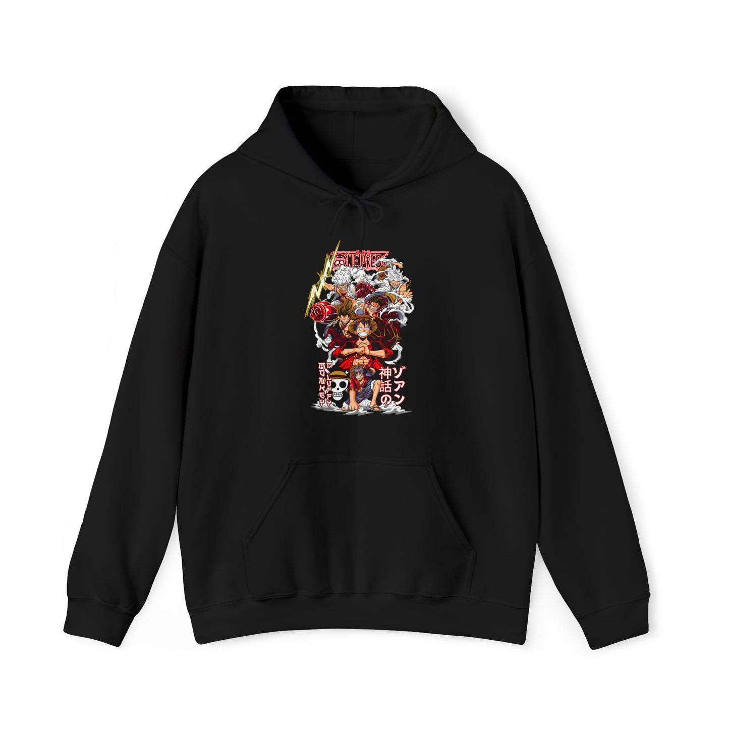 Luffy All Gears Unisex Hooded Sweatshirt