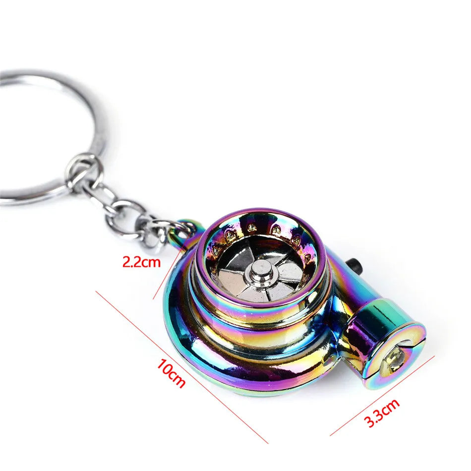 LED Real Whistle Sound Turbo Keychain